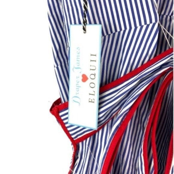 NWT Draper James Eloquii Striped Wrap Dress Wome's Size 18 - Picture 5 of 5